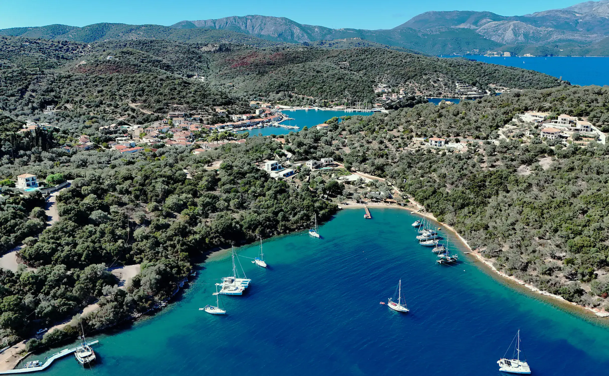 Luxury villas on Meganisi – sea-view terrace at Villa Shamballa, Greece